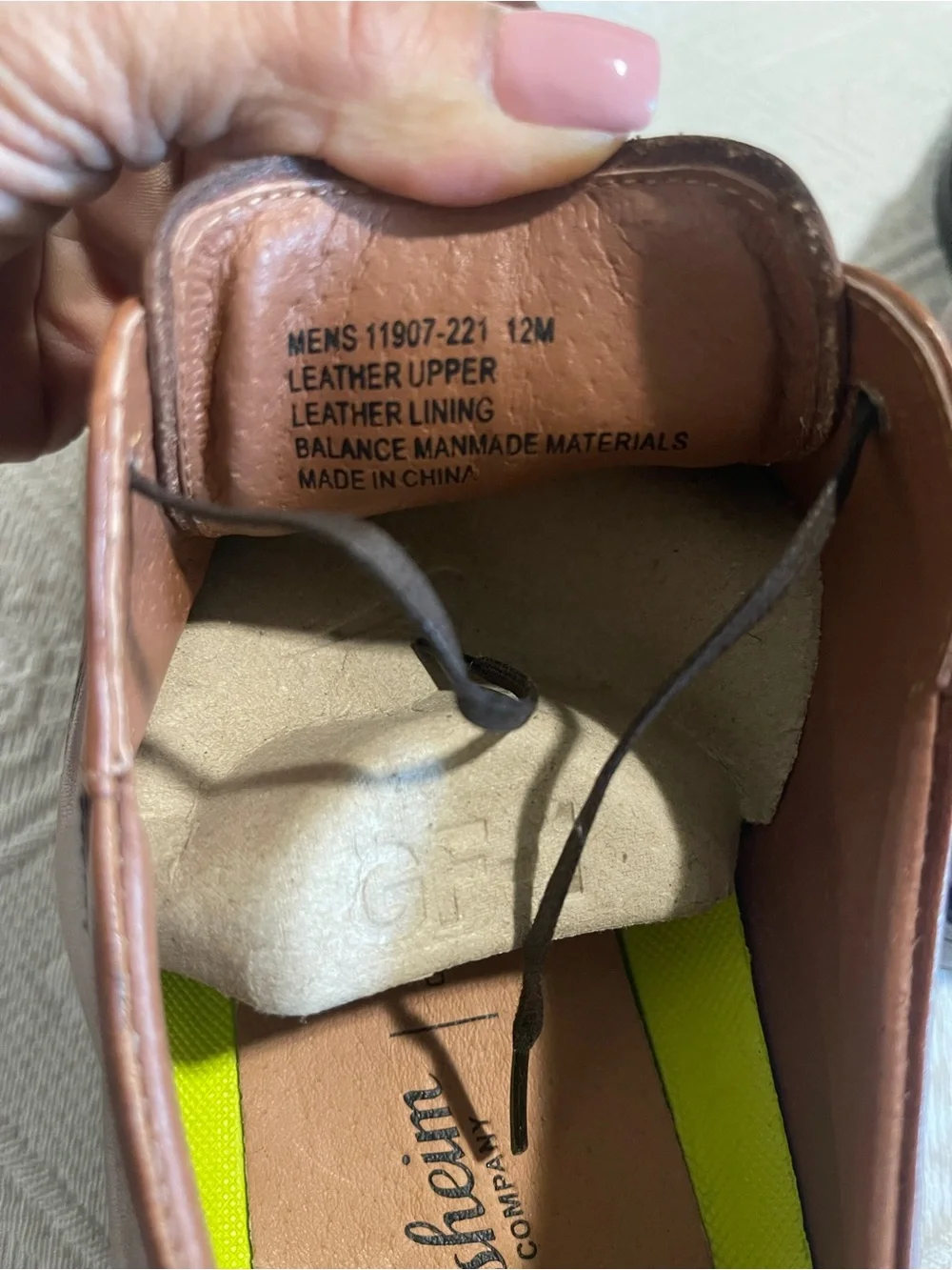 Florsheim Brown Leather Cap-Toe Derby Shoes
